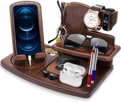 Gift for men bedside organiser - gift,